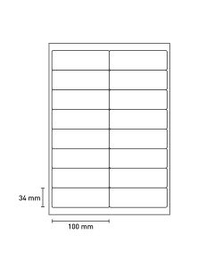 Bild Laserkelebetiketten 100x34 mm