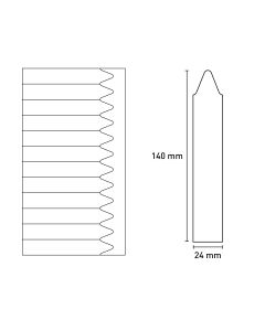 Bild Laserstecketiketten matt 24x140mm