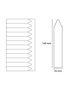 Bild Laserstecketiketten matt 24x140mm