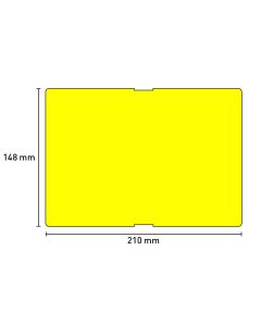 Stabetikett Handbeschriftung PP 210x128 mm gelb
