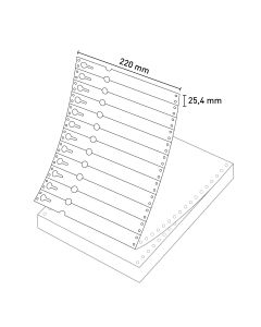 Bild Inkjet Schlaufenetikett Tyvek weiß, 220 x 25,4 mm