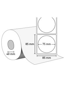 Etiketten auf Rolle 51 mm x 33 m