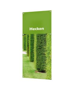 Banner "Hecken" mit Ösen