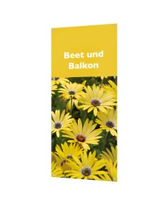 Banner "Beet- und Balkon" mit Ösen