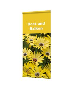 Banner "Beet- und Balkon" mit Hohlsaum