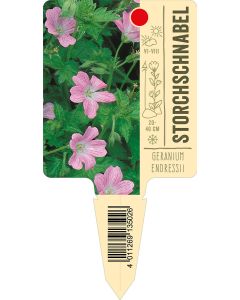 Geraniumendressii, Bildstecketikett VS: