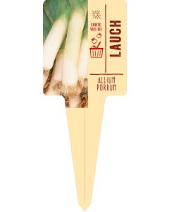 Allium porrum, Bildstecketikett VS: