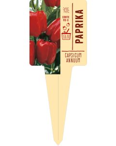 Capsicum annuum, Bildstecketikett VS: