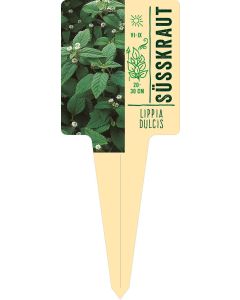 Lippia dulcis, Bildstecketikett VS: