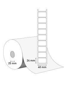 Bild TT Etiketten auf Rolle 40x24, 25 mm Kern