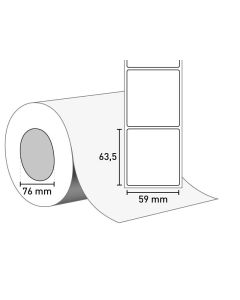 1402-0167 Etiketten auf Rolle 59x63,5/76 mm
