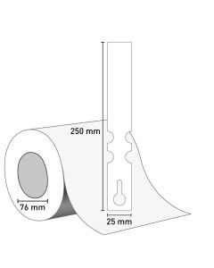 Schlaufenetikett 'Twin' 25x250/76 mm