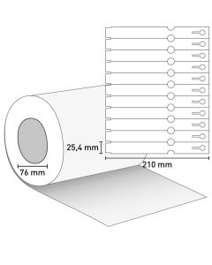 Schlaufenetiketten 210x25,4/76 mm