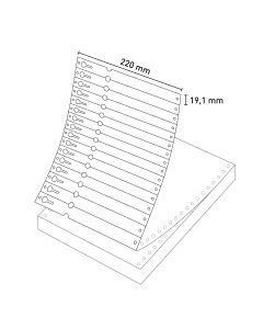 Bild Nadeldrucker Schlaufenetikett 220x19,1