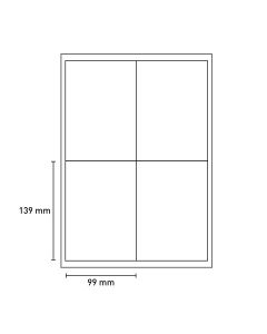 Bild Laserkelebetiketten 99x139mm