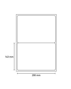 Bild Laserkelebetiketten 200x143mm