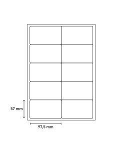 Bild Laserkelebetiketten 97,5x57mm