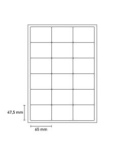 Bild Laserkelebetiketten 65x47,5mm