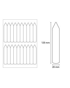 Stecketiketten 20x120 mm