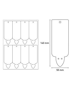 Bild Laserstecketikett matt Güse Strong 50x140mm