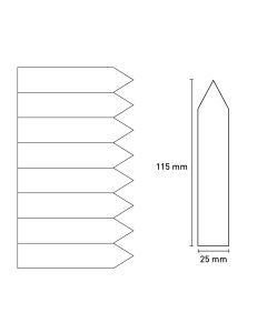 Bild Laserstecketiketten 25x115