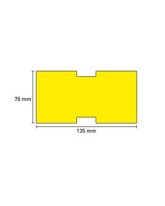 Bild 1 Stabetikett Handbeschriftung PP 135x70 mm gelb