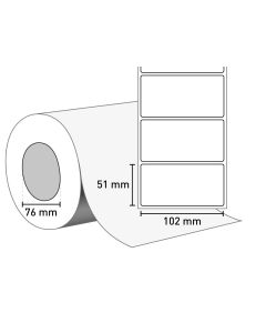 Etiketten auf Rolle 102 x 51mm