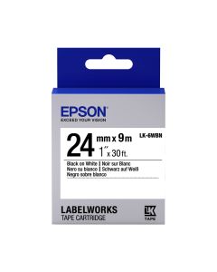 Epson Etikettenkassette Standardfarbe, schwarz auf weiß