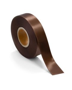 Satinband 25 mm chocolate