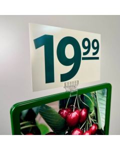 Displayklammer im Einsatz