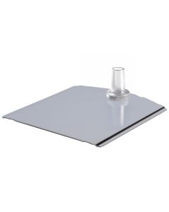 Metallfußplatte Nirosta Edelstahl