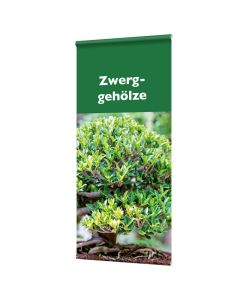 Banner "Zwerggeh&ouml;lze" mit Hohlsaum