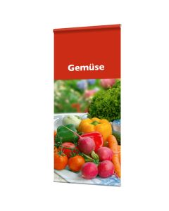 Banner "Gemüse" mit Hohlsaum