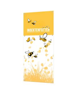 Banner "Insektenfutter" mit Ösen