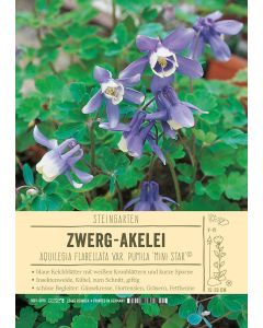 Sortenschild, Aquilegia flabellata var. pumila 'Mini Star'(R)