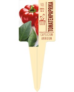 Capsicum annuum, Bildstecketikett VS
