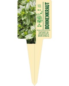 Satureja hortensis, Bildstecketikett VS: