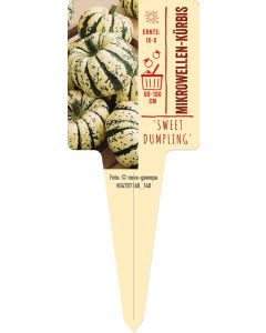 'Sweet Dumpling', Bildstecketikett VS