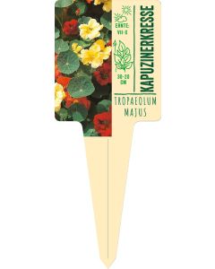 Tropaeolum majus, Bildstecketikett VS: