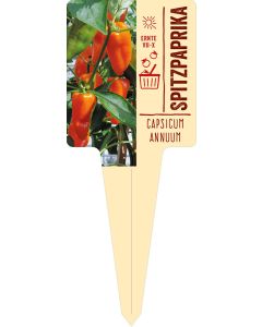Capsicum annuum, Bildstecketikett VS:
