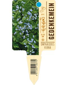 Omphalodes verna, Bildstecketikett VS