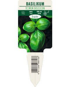 Ocimum basilicum, Bildstecketikett VS