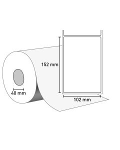Etiketten auf Rolle 102 mm x 152 mm