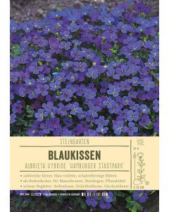 Sortenschild, Aubrieta Hybride 'Hamburger Stadtpark'