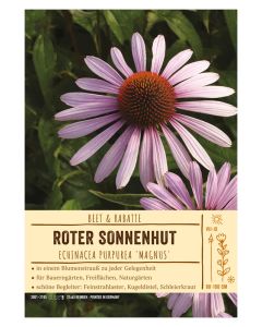 Sortenschild, Echinacea purpurea 'Magnus'