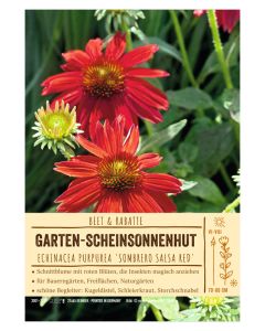 Sortenschild, Echinacea purpurea 'Sombrero Salsa Red'
