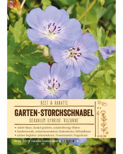 Sortenschild, Geranium Hybride 'Rozanne'