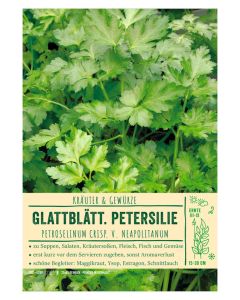 Sortenschild, Petroselinum crs neapol.