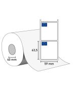 1402-0168 Etiketten auf Rolle 59x63,5/40 mm