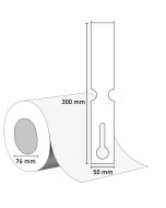 Bild Schlaufenetiketten 50x300 HDPE weiß